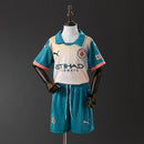 Manchester City 24/25 Fourth Away kids kit Jersey SZIE 16-28