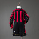 AC Milan 06/07 Home Retro Long Sleeve Kids Kit Jersey SIZE 16-28
