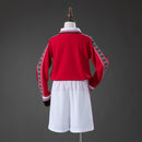 M-U 98/99 Home Retro Long Sleeve Kids Kit Jersey SIZE 16-28