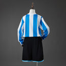 Argentina 1998 Home Retro Long-Sleeved Kids Kit Jersey Size 16-28