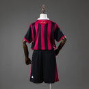 AC Milan 09/10 Home Retro Kids Kit Jersey Size 16-28