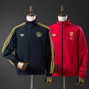 M-U Reversible Jacket Windbreaker - Black &amp; Red S-XXL