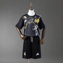 Real Madrid 25/26 Avengers - Pre-Match(Black) Kids Kit Jersey SIZE 16-28