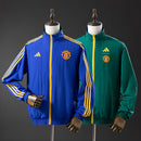 M-U Reversible Jacket Windbreaker - Blue &amp; B Army Green S-XXL