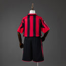 AC Milan 04/05 Home Retro Kids Kit Jersey Size 16-28
