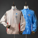M-U Reversible Jacket Windbreaker - Beige&amp;Blue S-XXL