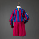 Barcelona 05/06 Home (League Edition) Retro Long Sleeve Kids Kit Jersey SIZE 16-28