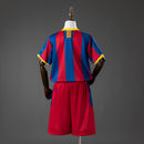 Barcelona 10/11 Home Retro Kids Kit Jersey Size 16-28
