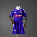Fiorentina 98/99 Home Retro Kids Kit Jersey Size 16-28