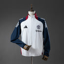 M-U Windbreaker - White &amp; Navy Blue S-XXL