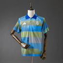 Real Madrid 25/26 POLO - Green Striped Tray S-XXL