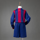 Barcelona 14/15 Home Retro Long-Sleeve Kids Kit Jersey Size 16-28