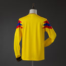 Colombia 1990 Originals Retro Home Long Sleeve Jersey S-XXL