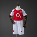 Arsenal 02/04 Home Retro Kids Kit Jersey Size 16-28