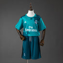 Real Madrid 17/18 Third Away Retro Kids Kit Jersey Size 16-28