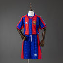 Barcelona 96/97 Home Retro Kids Kit Jersey Size 16-28
