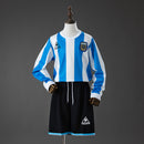 Argentina 1998 Home Retro Long-Sleeved Kids Kit Jersey Size 16-28