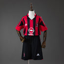 AC Milan 04/05 Home Retro Kids Kit Jersey Size 16-28