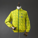 Newcastle United Reversible Jacket Windbreaker - Army Green &amp; Yellow S-XXL