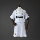 Real Madrid 11/12 Home Retro Kids Kit Jersey Size 16-28