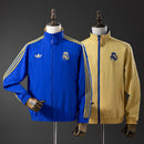Real Madrid Reversible Jacket Windbreaker - Blue &amp; Yellow S-XXL