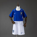 Brazil 2002 Away Retro Kids Kit Jersey SIZE 16-28