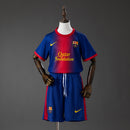 Barcelona 12/13 Home Retro Kids Kit Jersey Size 16-28
