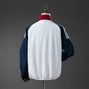 M-U Windbreaker - White &amp; Navy Blue S-XXL