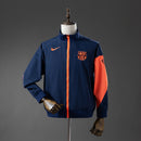 Barcelona Windbreaker - Navy Blue &amp; Orange S-XXL