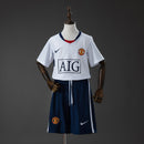 M-U 0809 Away (League Edition) Retro Kids Kit Jersey Size 16-2-