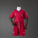 Portugal 2026 Home Kids Kit Jersey Size 16-28