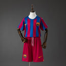 Barcelona 05/06 Home (League Edition) Retro Kids Kit Jersey SIZE 16-28