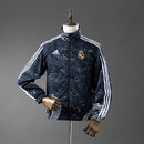 Real Madrid Reversible Jacket Windbreaker - Black&amp;Black Dragon S-XXL