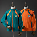 Ivory Coast 2026 Reversible Jacket Windbreaker - Green &amp; Orange S-3XL