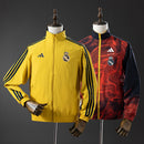 Real Madrid Reversible Jacket Windbreaker - Yellow &amp; Red S-XXL