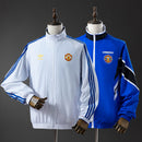 M-U Reversible Jacket Windbreaker - White &amp; Blue S-XXL