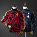 Real Madrid Reversible Jacket Windbreaker - Red &amp; Heiss S-XXL