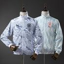 Manchester City Reversible Jacket Windbreaker - White &amp; Mint Green S-XXL