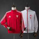 Athletic Bilbao Reversible Jacket Windbreaker - Red &amp; White S-XXL