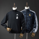Real Madrid Reversible Jacket Windbreaker - Black&amp;Black Dragon S-XXL