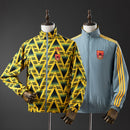Arsenal Reversible Jacket Windbreaker - Yellow &amp; Grey S-XXL