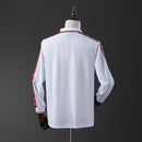 M-U 98/99 White Long Sleeve Retro Jersey S-XXL