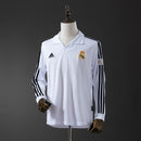 Real Madrid 2002/03 Home (UEFA Champions League) Long Sleeve Retro Jersey S-XXL