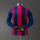 Barcelona 14/15 Home Long Sleeve Player Version Retro Jersey S-3XL