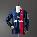 PSG 01/02 Home Long Sleeve Retro Jersey S-XXL
