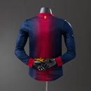 Barcelona 12/13 Home Long Sleeve Player Version Retro Jersey S-3XL