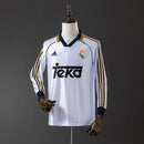 Real Madrid 98/00 Home Long Sleeve Retro Jersey S-XXL