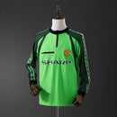 M-U 1998/99 Goalkeeper - Green Long Sleeve Retro Jersey S-XXL