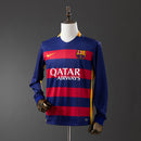 Barcelona 2015/16 Home Long Sleeve Retro Jersey S-XXL