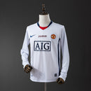 M-U 2008/09 Away Champions League Edition Long Sleeve Retro Jersey S-XXL
